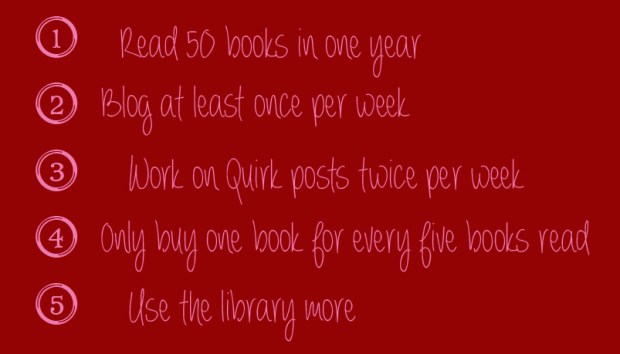 bookish resolutions